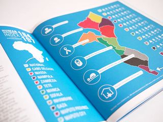 UNICEF Mozambique commissioned K&I to design their 2012 annual report. Following UNICEF’s brand guidelines, the design was kept simple, optimistic, bold and contemporary.
