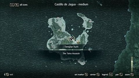 Assassins creed 4 black flag охота на тамплиеров карта