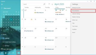 Calendar Personalization Option