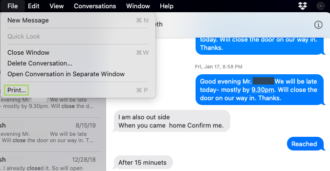 How to save a text from Messages to PDF on macOS | Laptop Mag