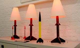 Rocket shaped lamps