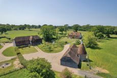 This Grade II-listed manor with 17th-century origins set in 84 acres in the Kent village of Biddenden is ideal for multi-generational living, with a wonderful main house, a three-bedroom oast house and a further barn ripe for conversion. It's for sale at £2.85m via Knight Frank.