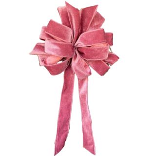 Blush Pink Velvet Bow