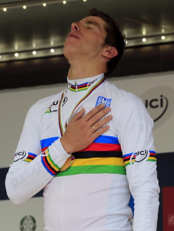 Rui Costa (Portugal) in the podium