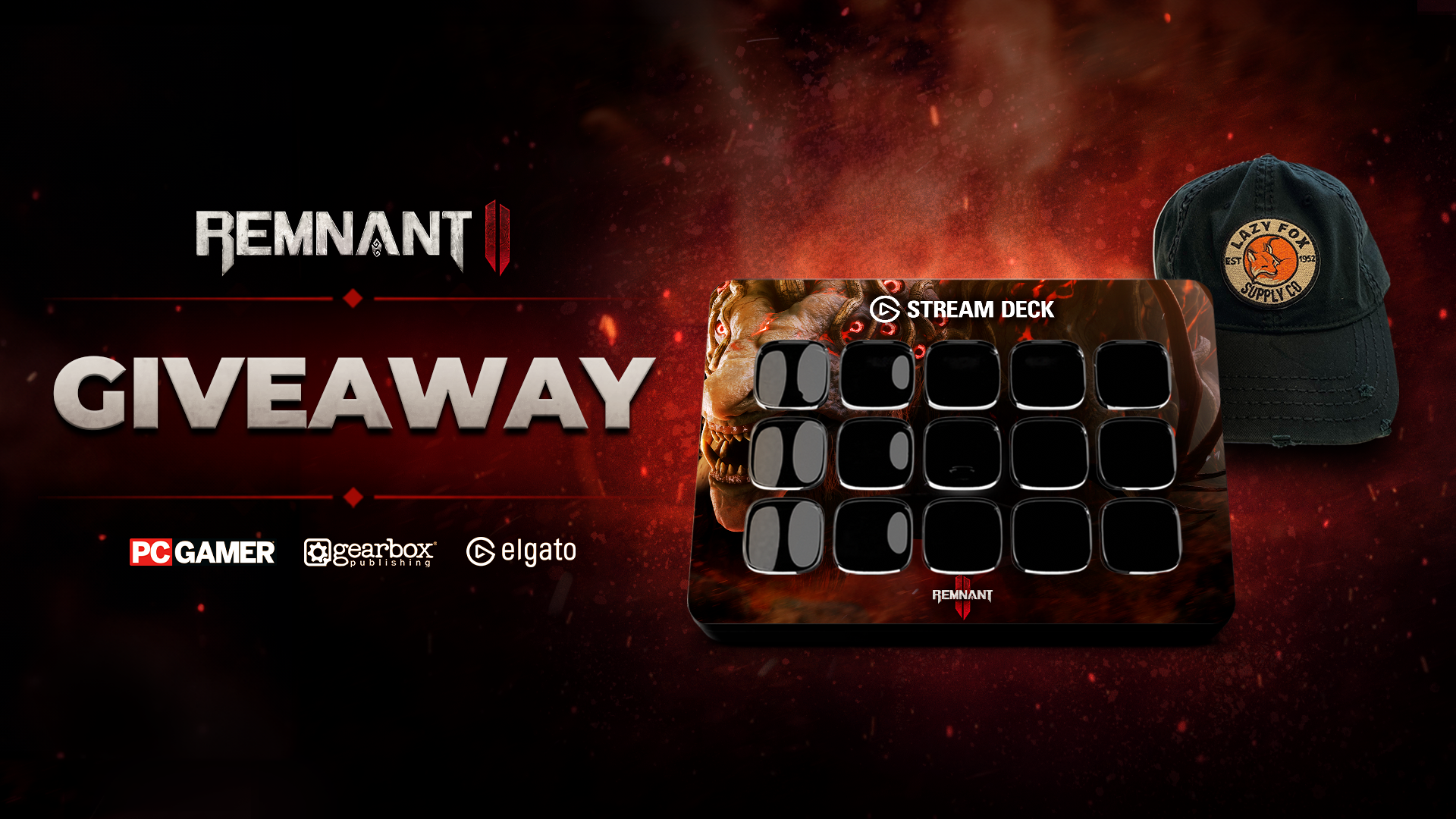 Win a Remnant 2-styled Stream Deck, Game Codes, and a cool hat to celebrate the launch of The Awakened King DLC