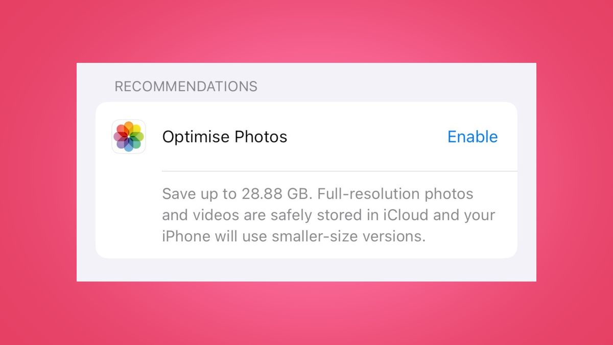 Optimize iPhone Storage explained where your photos go, and how to get them back TechRadar
