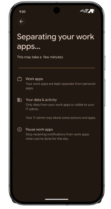 Security features in Android Enterprise