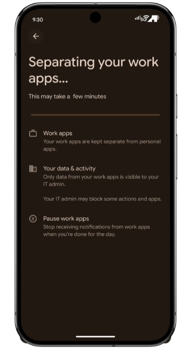 Security features in Android Enterprise