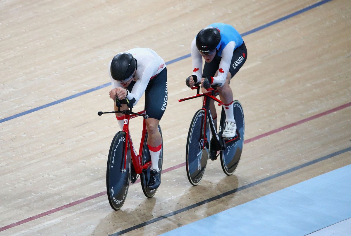 Daniel Bigham (England) and Derek Gee (Canada) in the IP