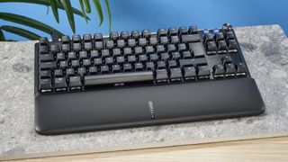 Photograph of the Corsair K70 Pro TKL gaming keyboard