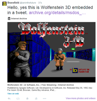 Wolf 3d Tweet