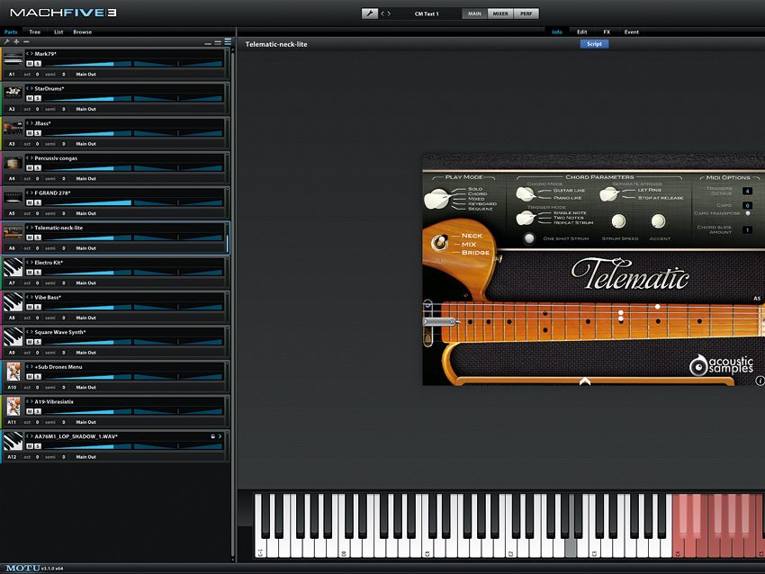 MachFive 3 includes seven outstanding scripted instruments for realistic performances full of nuances.