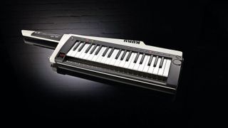 The RK100S is in essence a tweaked MicroKorg XL in a sleek keytar body with two ribbon controllers