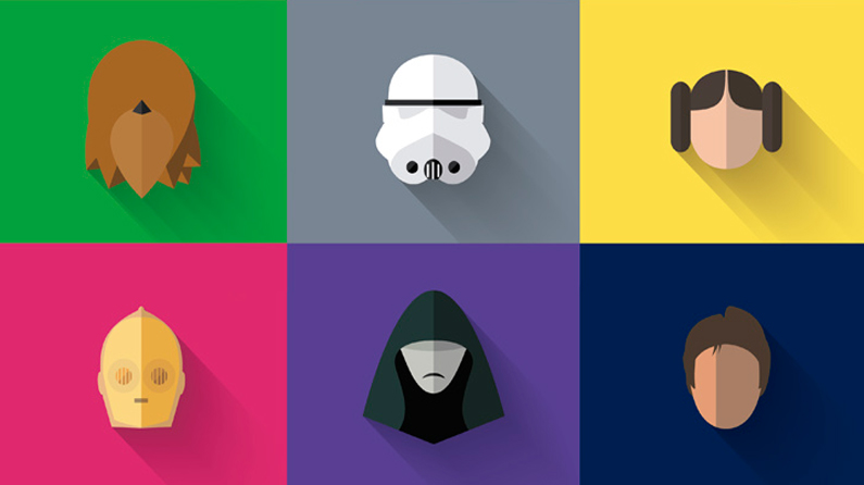 Free Flat Design Star Wars Icons To Download Today Creative Bloq