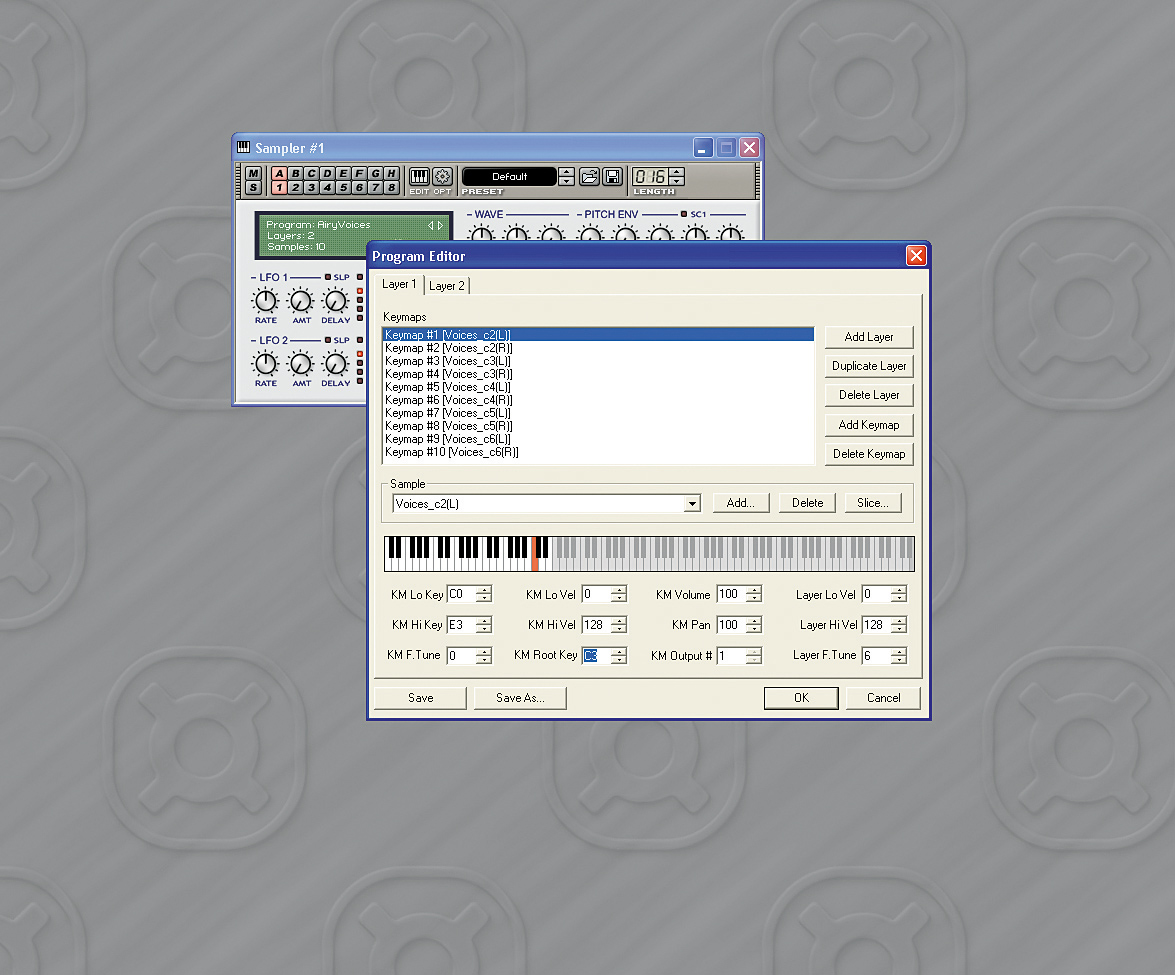 Orion's sampler is greatly improved in this version