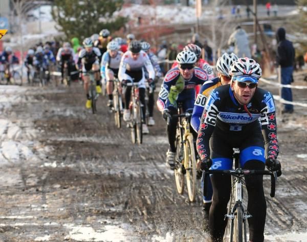Riders are led out onto the course by Nathanial Ward (Bikereg.com)