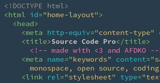Adobe Dreamweaver CC: Source Code pro font