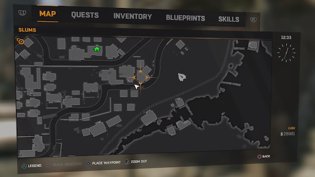 dying light map of outfit locations