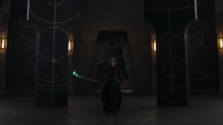 Morgan Elsbeth wields the Blade of Talzin in Star Wars: Ahsoka