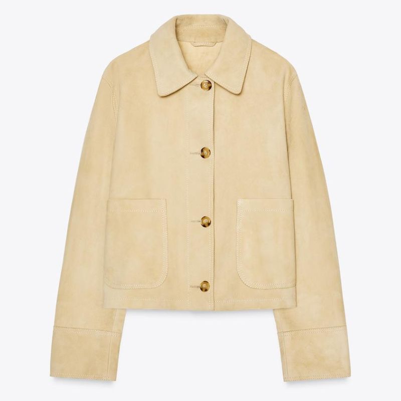 yellow suede jacket