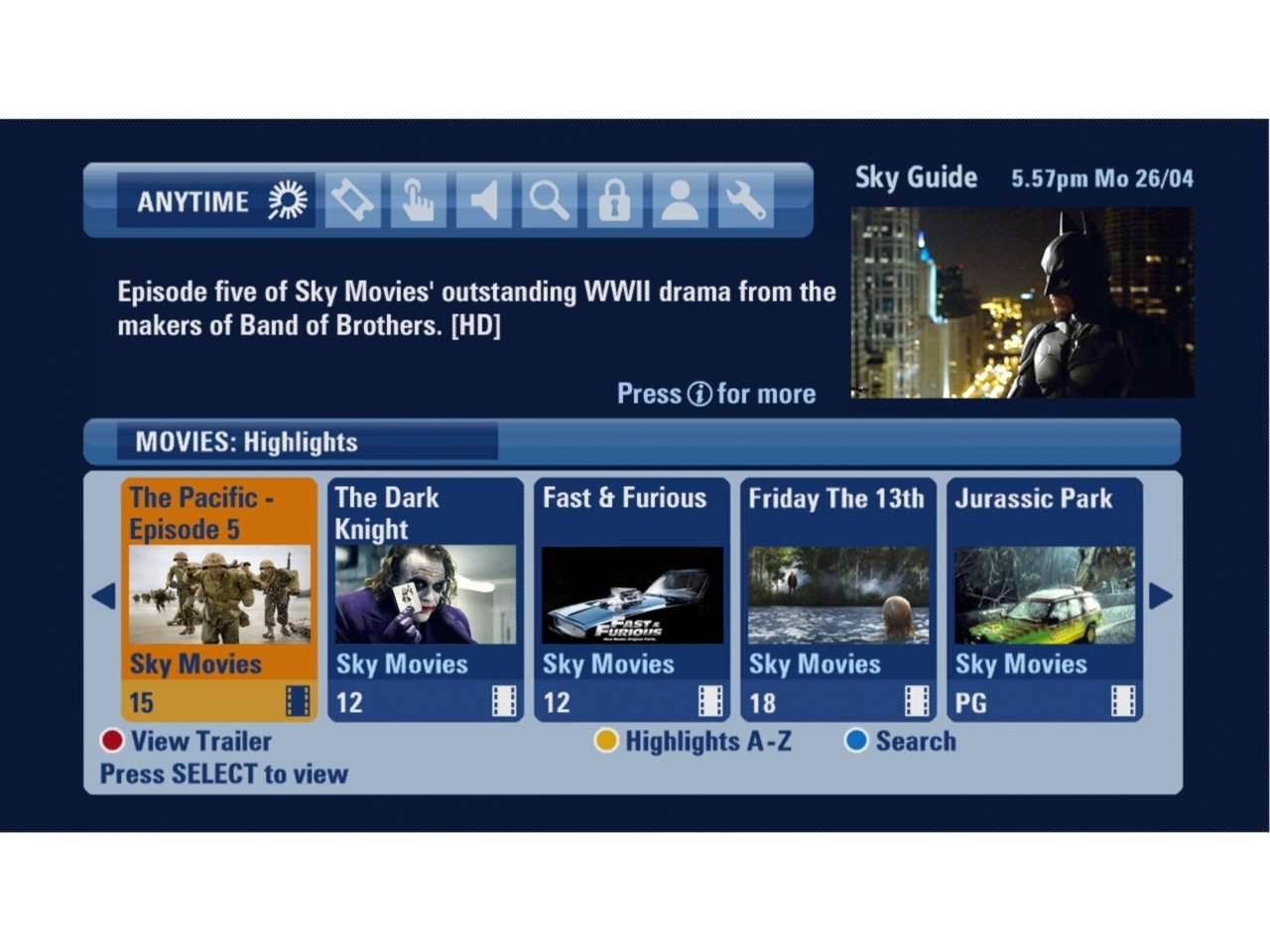 Sky epg - tech platform