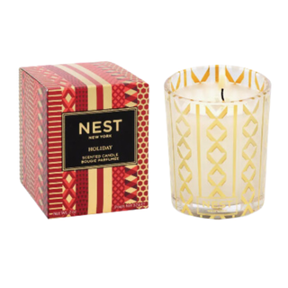 Nest candle in gold jar