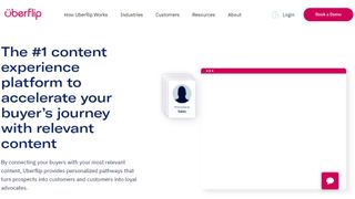 Uberflip website screenshot