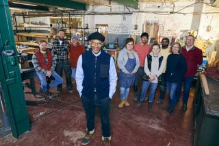 Jay Blades and his apprentices are ready to spread some joy from his Yorkshire workshop.