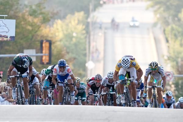 Things begin to get set up for the sprint at the front of the field.