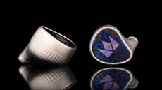 Noble Audio Kronos IEMs on a black background