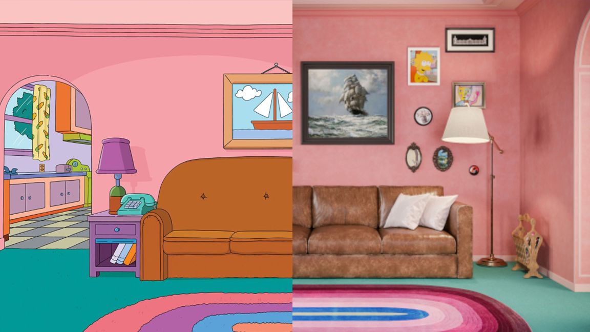 The Simpsons living room