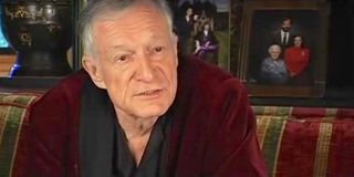 Hugh Hefner in Time Magazine interview red smoking jacket