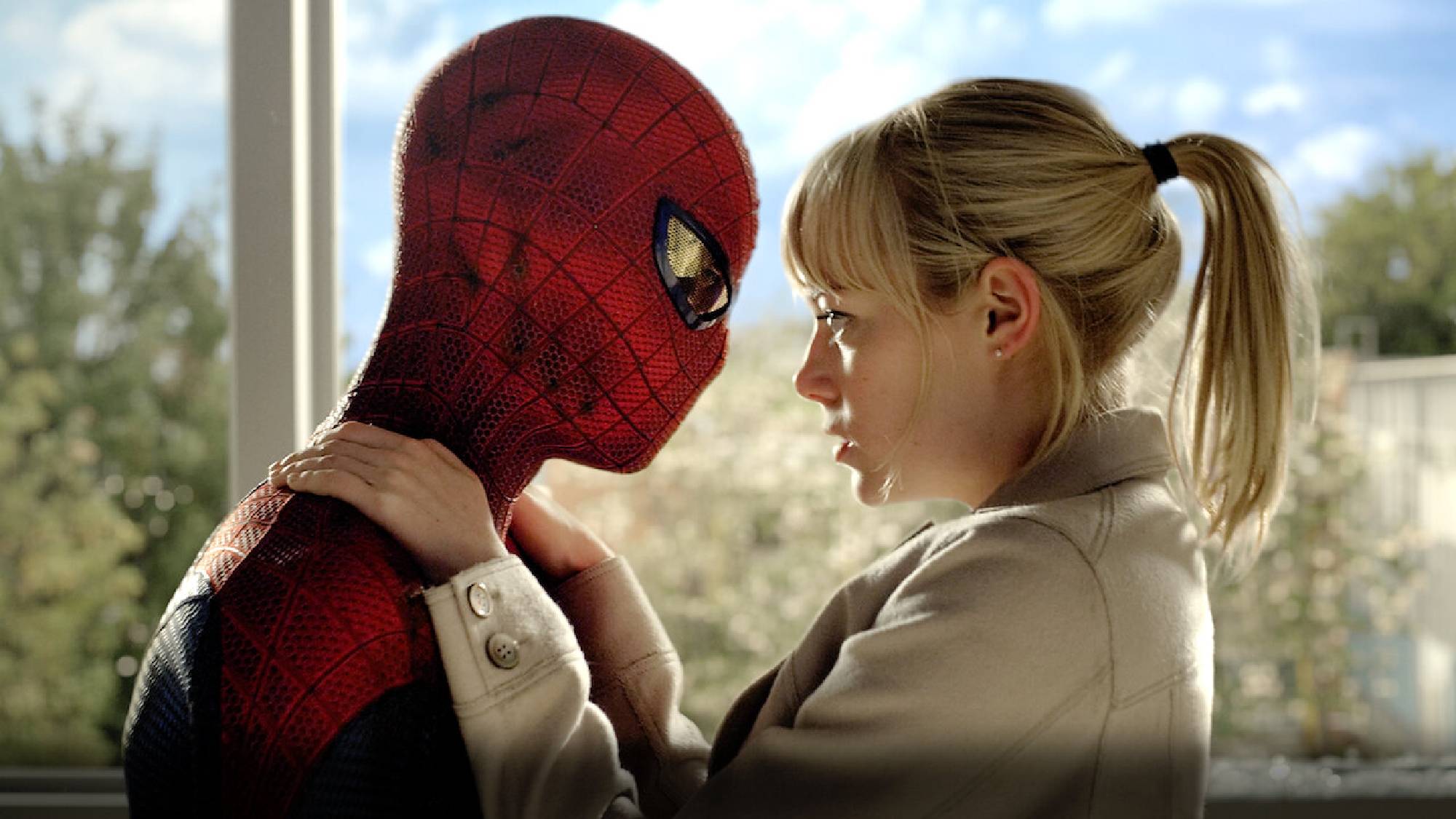 Andrew Garfield als Spider-Man und Emma Stone als Gwen Stacy in The Amazing Spider-Man