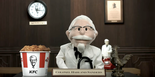 colonel sanders puppet kfc ad
