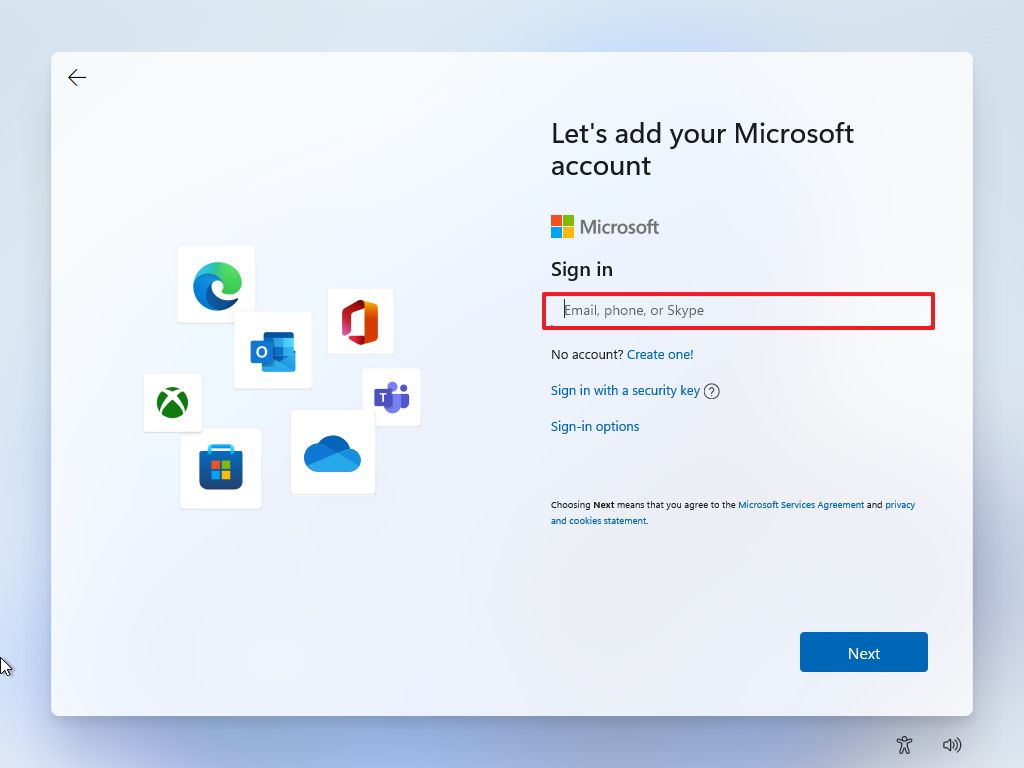 Add local account instead of MSA