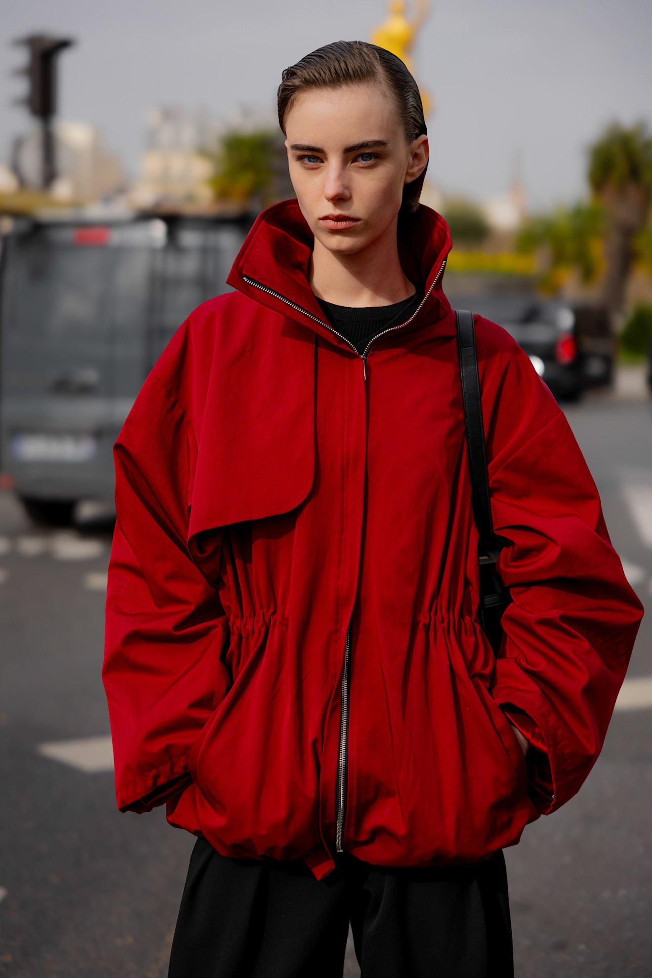 Paris Fashion Week Street Style: red jackets