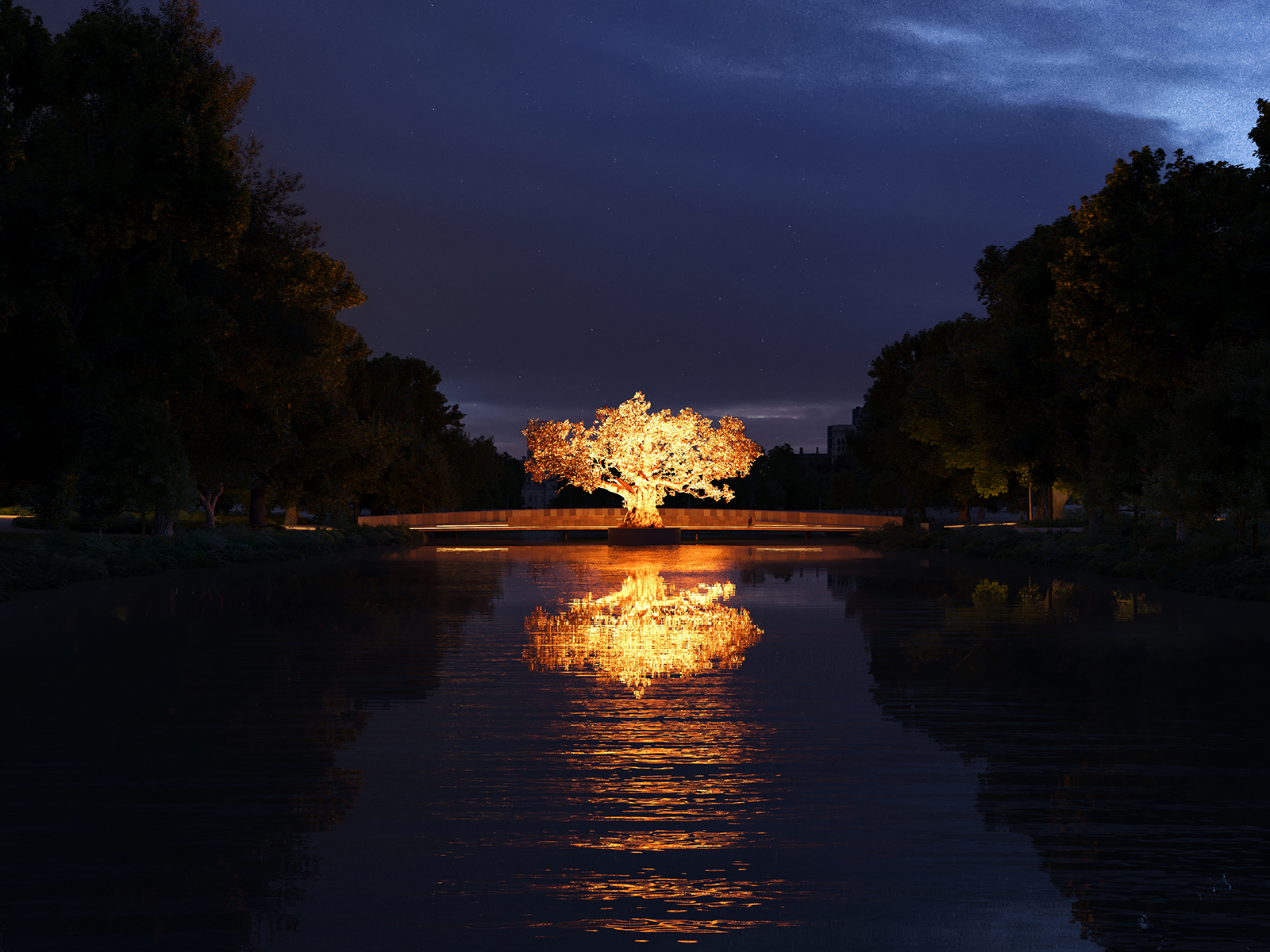 Tom Stuart-Smith National Monument design for Queen Elizabeth II