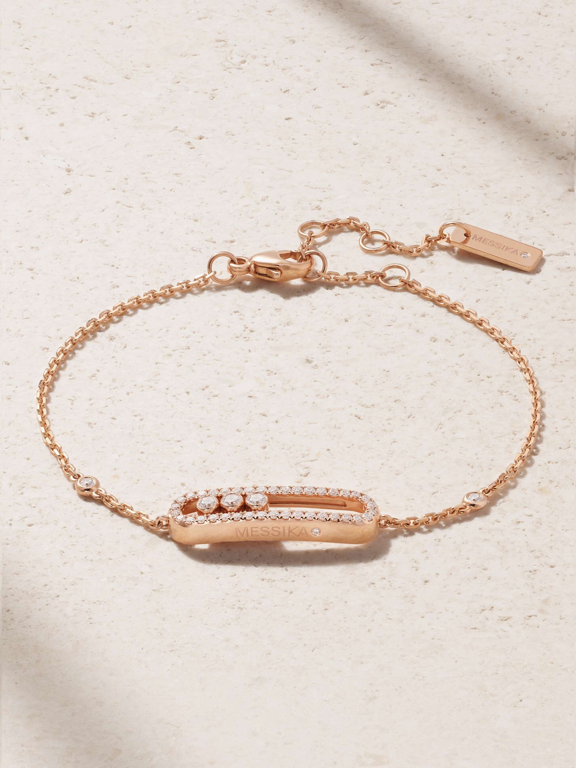 Baby Move 18-Karat Rose Gold Diamond Bracelet
