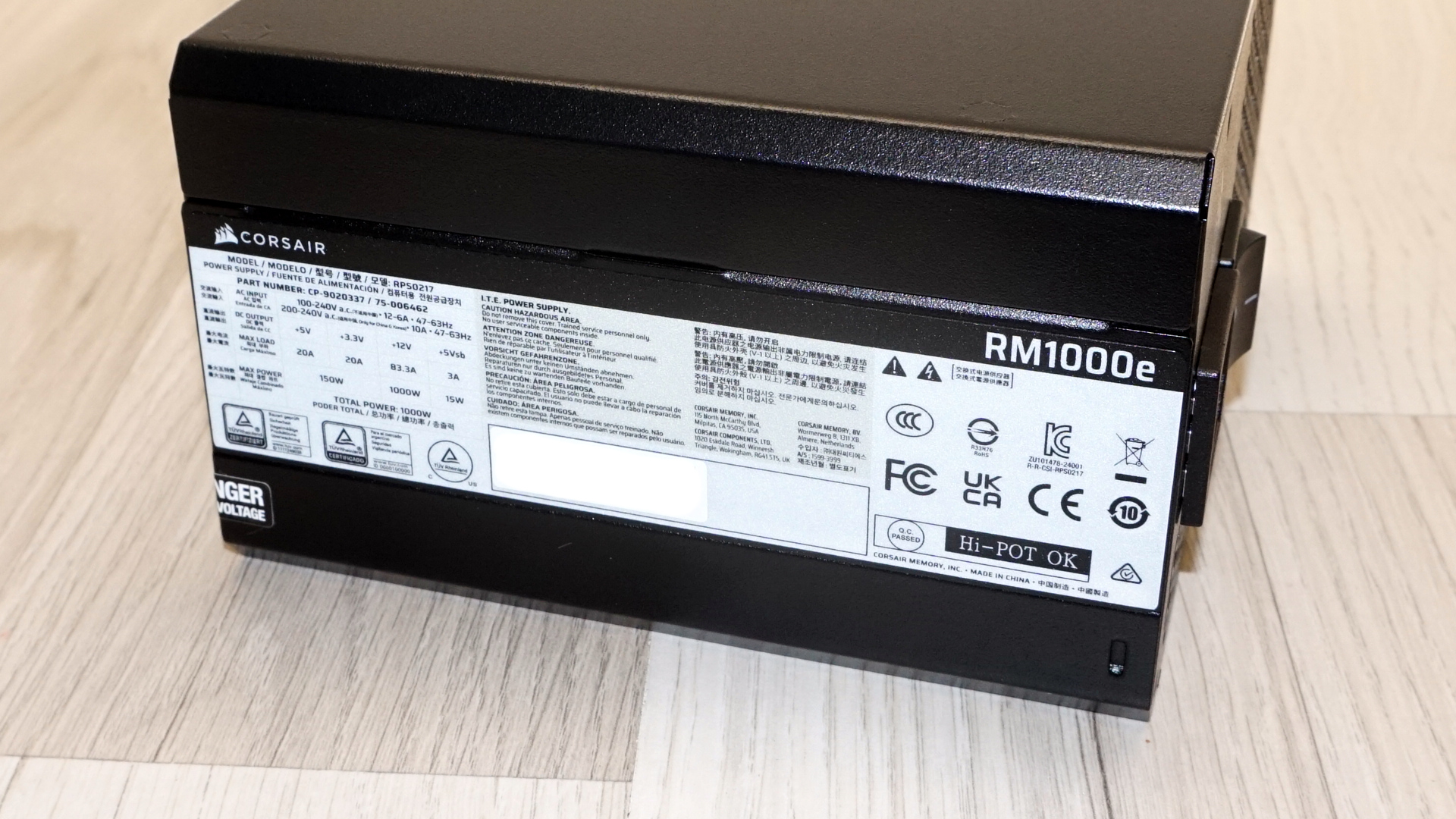 Corsair RM1000e 2026 (ThermalProtect)