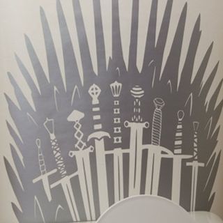 Silver Metallic ‘Game of Thrones’ Toilet Decal