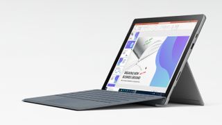 Microsoft Surface Pro 7+ in profile