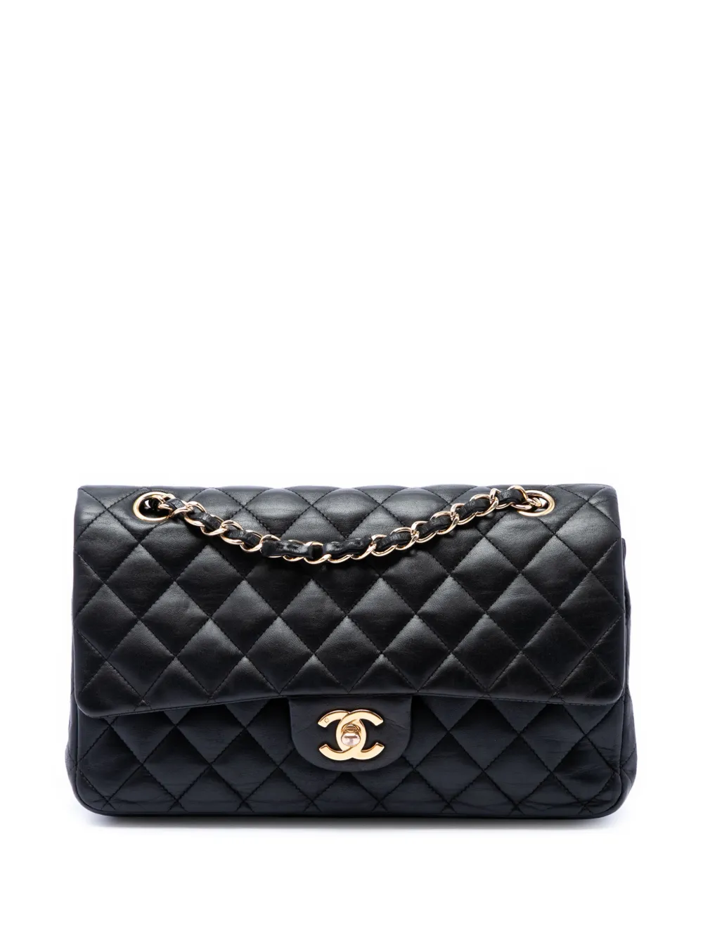 Chanel Pre-Owned 2008-2009 Medium Classic Lambskin Double Flap Shoulder Bag | One Size