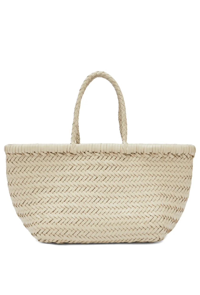 An image of a Dragon Diffusion woven leather bag.