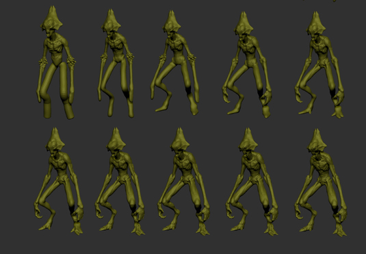 Refine the sculpt with the move, clay, standard and smooth brushes
