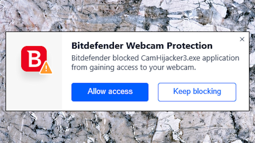 Bitdefender Total Security Webcam and microphone protection