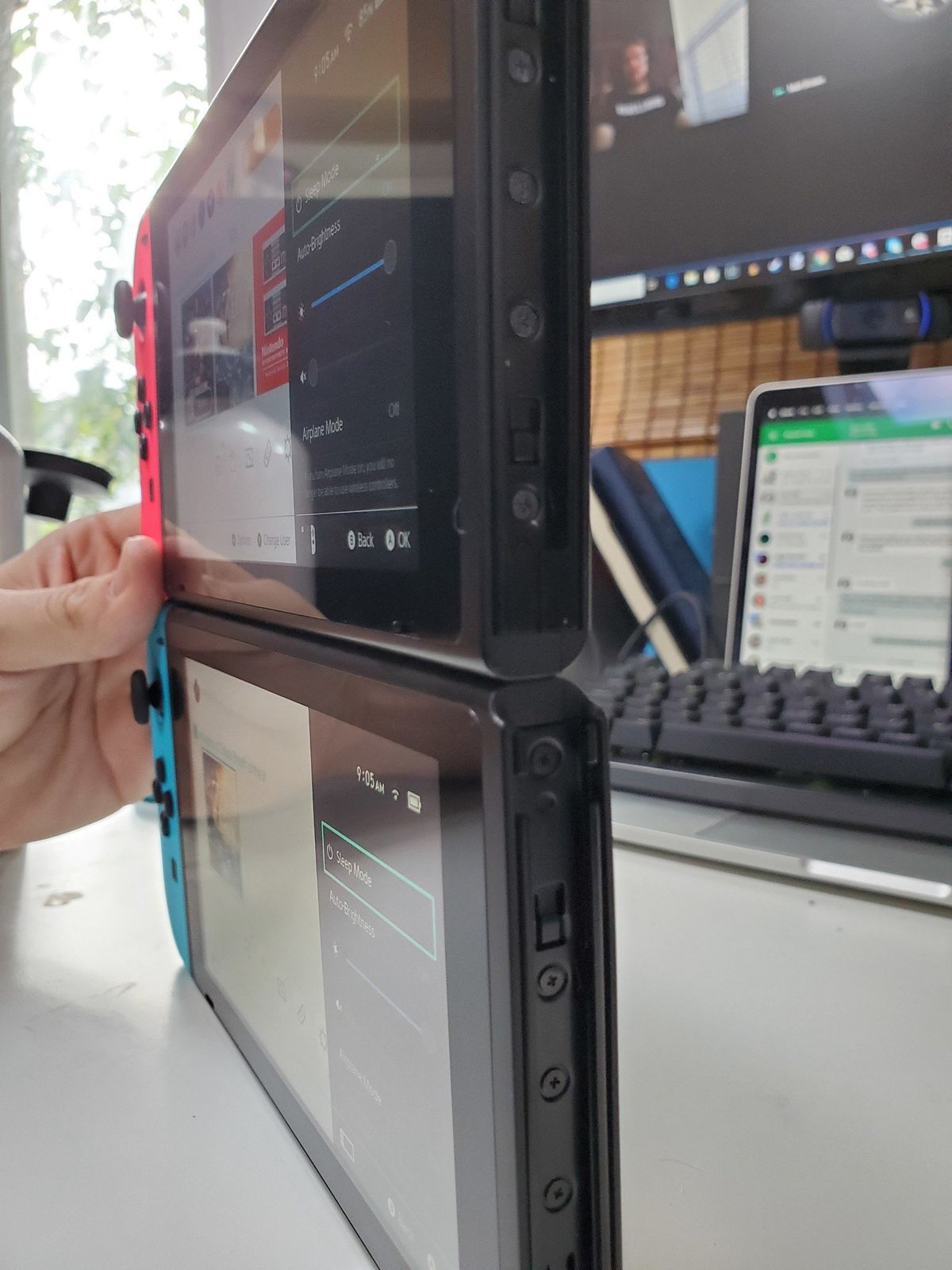 New and old Nintendo Switch