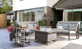 modern seating on patio from danetti