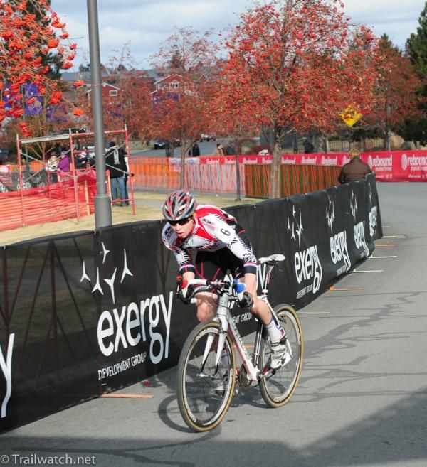 Logan Owen (Team Redline) was taking no chances with one lap to go