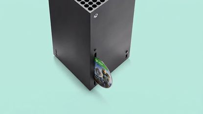 Xbox Series X with disc game