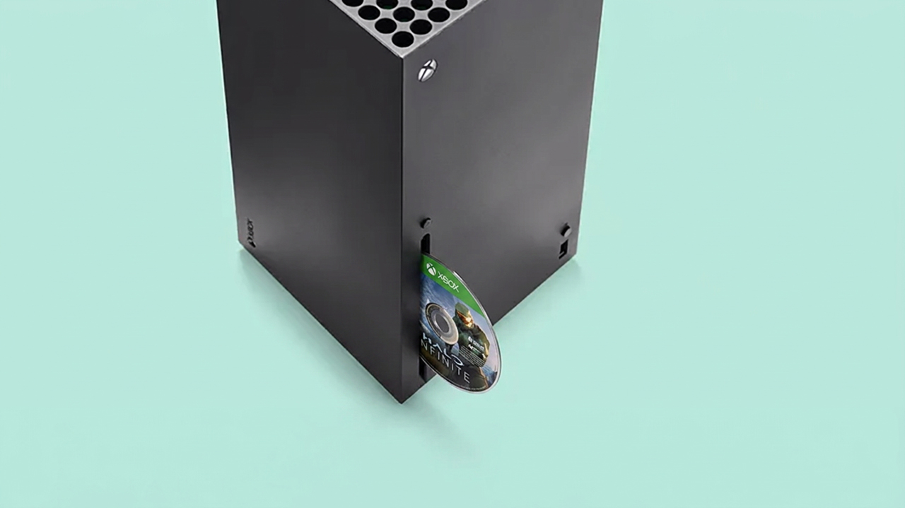 Xbox Series X with disc game